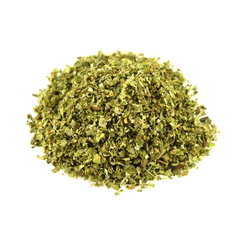 Marjoram prepared for cooking