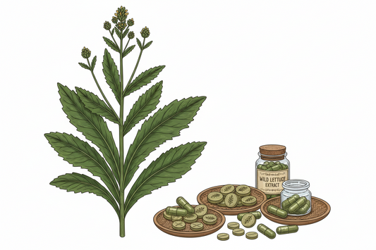 Wild herbal plant and capsules — botanical comparison guide