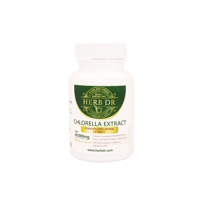 Herb Dr Chlorella Capsules – Broken Cell Wall Chlorella, 500mg, Heavy Metal Detox, Immune Support & Superfood Nutrition