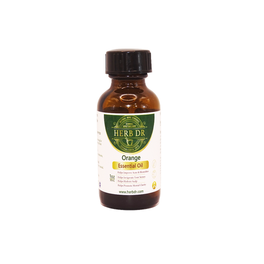 Herb Dr Sweet Orange Essential Oil Cold Pressed – Citrus Sinensis, 85-96% Limonene, Skin Brightening, Acne Relief & Uplifting Aromatherapy